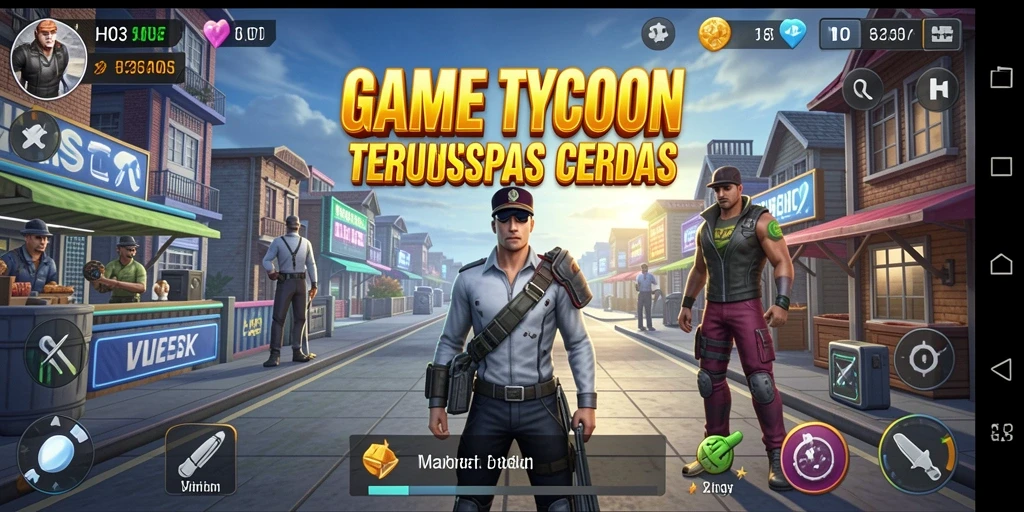 Screenshot H03 menampilkan momen seru dalam permainan Tycoon.