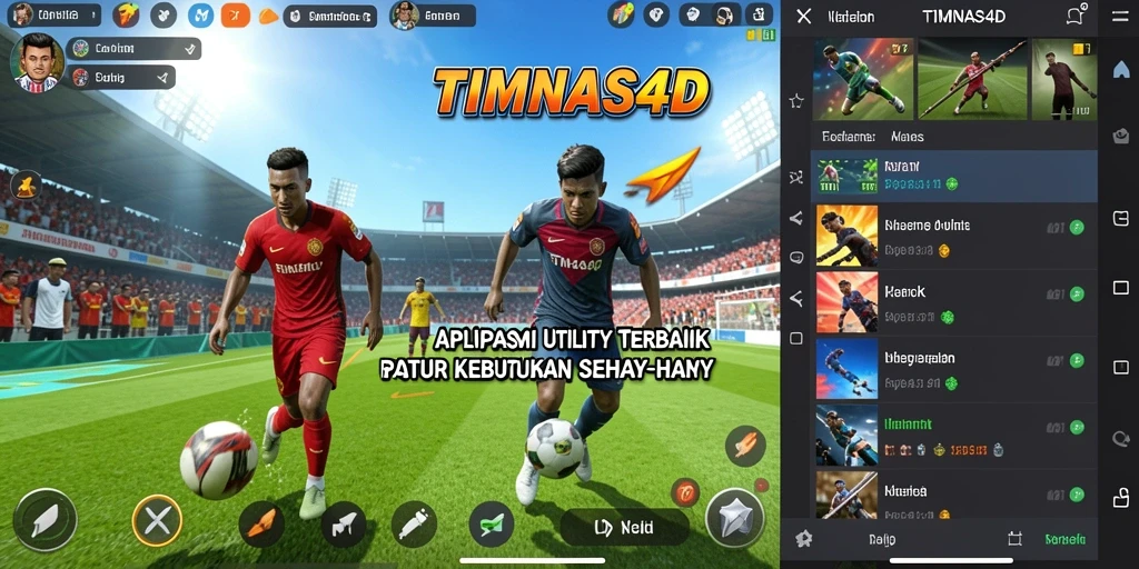 Tampilan utama TIMNAS4D dengan berbagai fitur utility yang praktis.