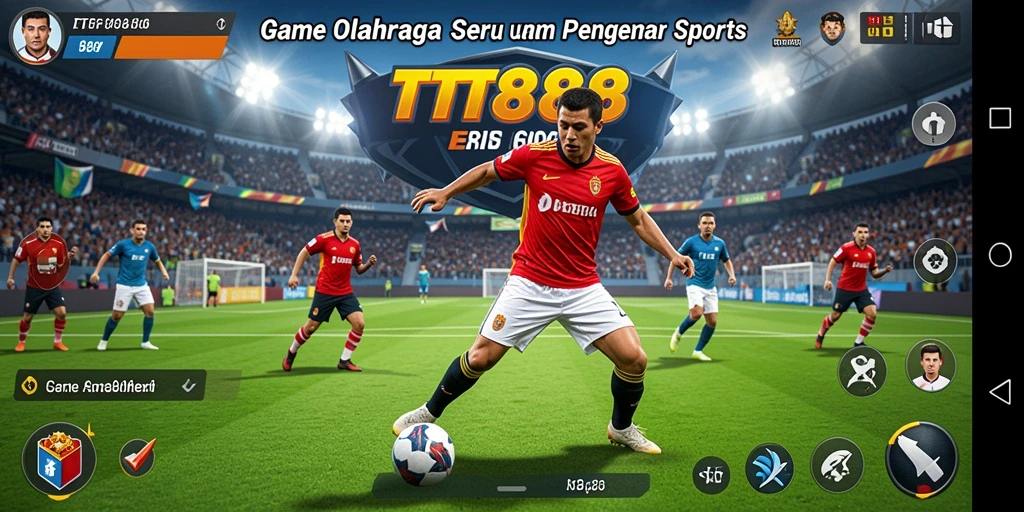 Tampilan gameplay seru dari TTT888 menampilkan aksi olahraga yang dinamis.